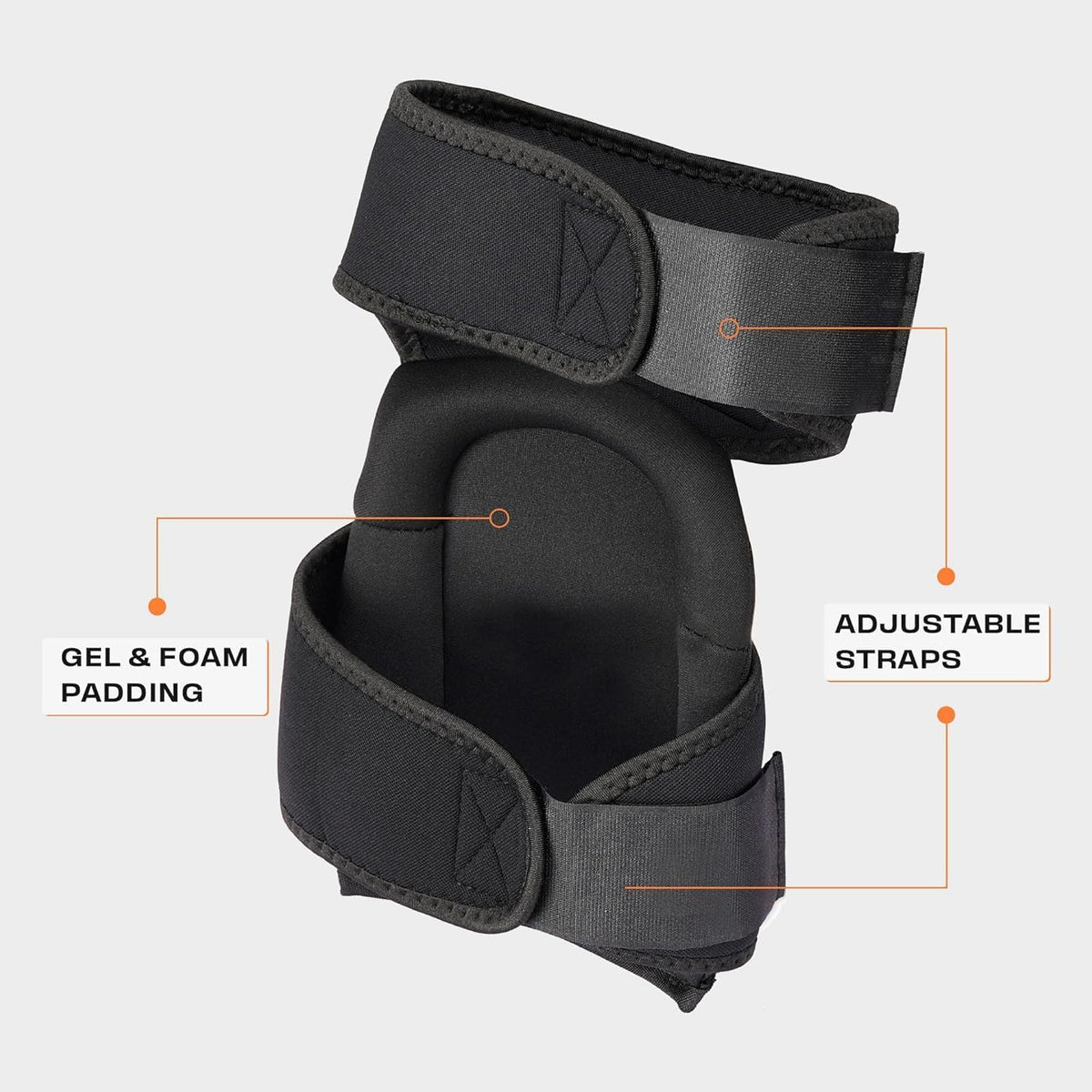 Thunderbolt knee pads with PowerShield non-slip grip protect floors and clothing