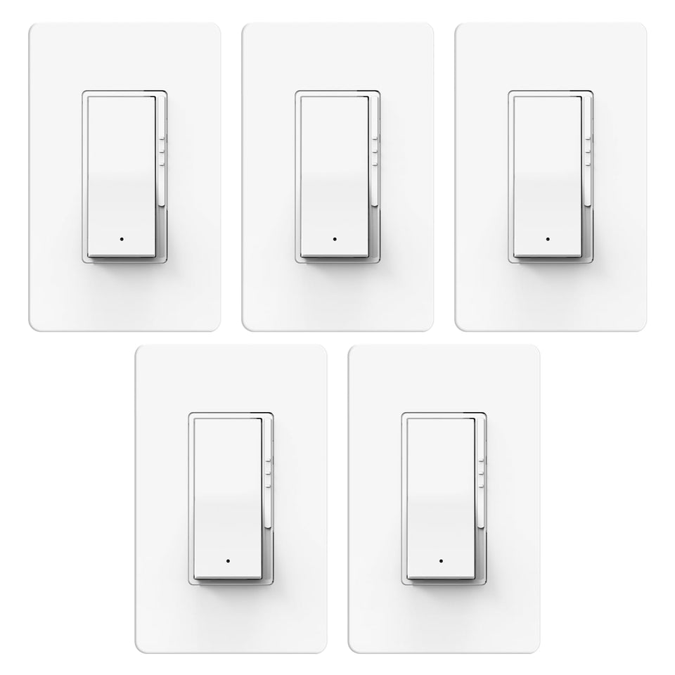 ThunderWay 5-pack dimmer switch front view for smooth lighting control