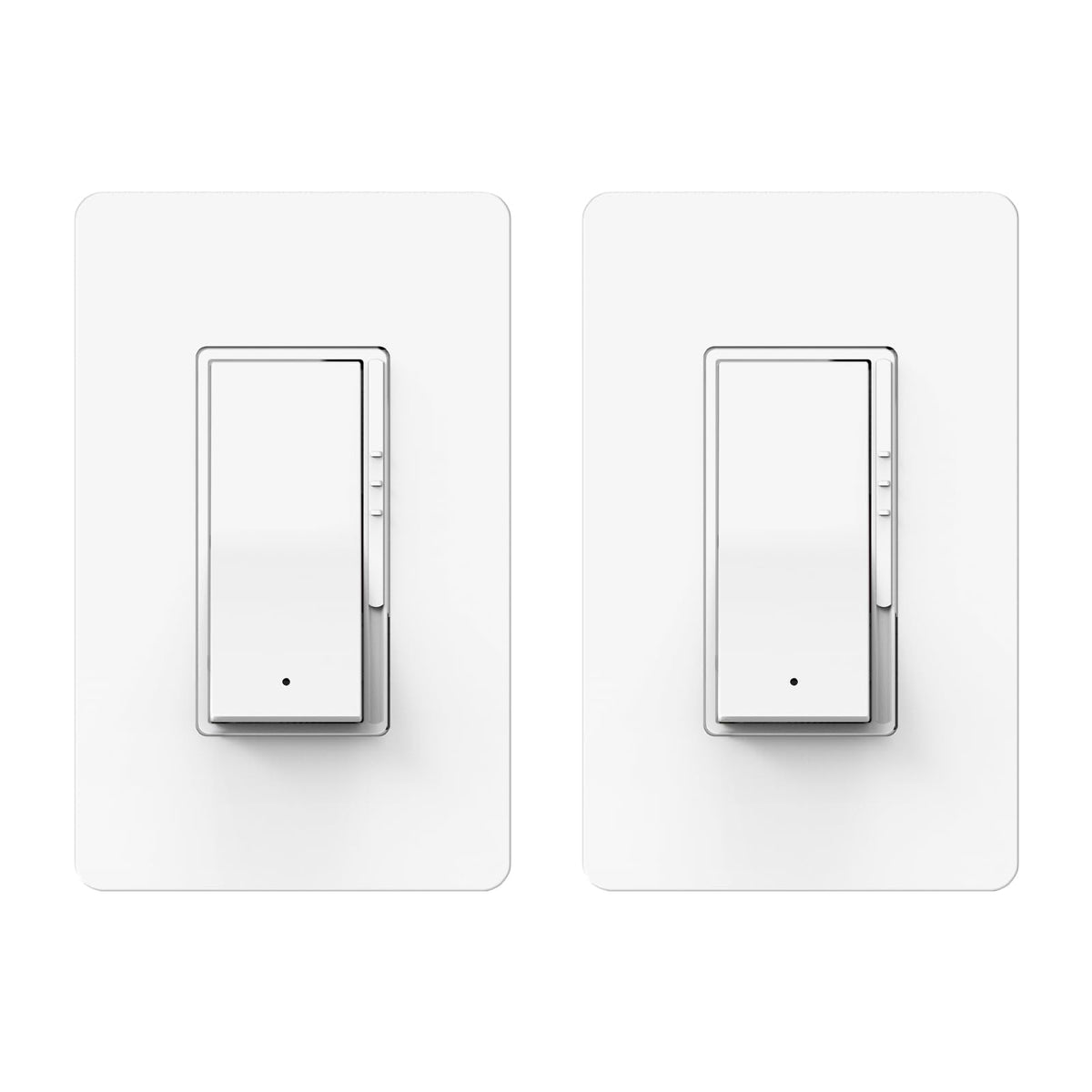 ThunderWay digital dimmer switch 2-pack in matte white for smooth lighting control