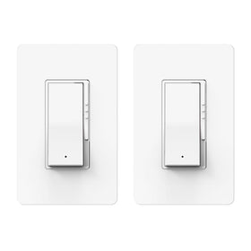 ThunderWay digital dimmer switch 2-pack in matte white for smooth lighting control