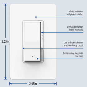 ThunderWay dimmer switch compatible with most dimmable bulbs