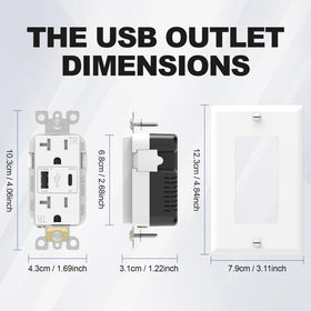 ThunderWay tamper-resistant outlet keeps kids safe while you enjoy clutter-free outlets.