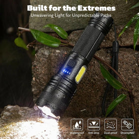 THY TRY compact portable flashlight ideal for camping and emergencies