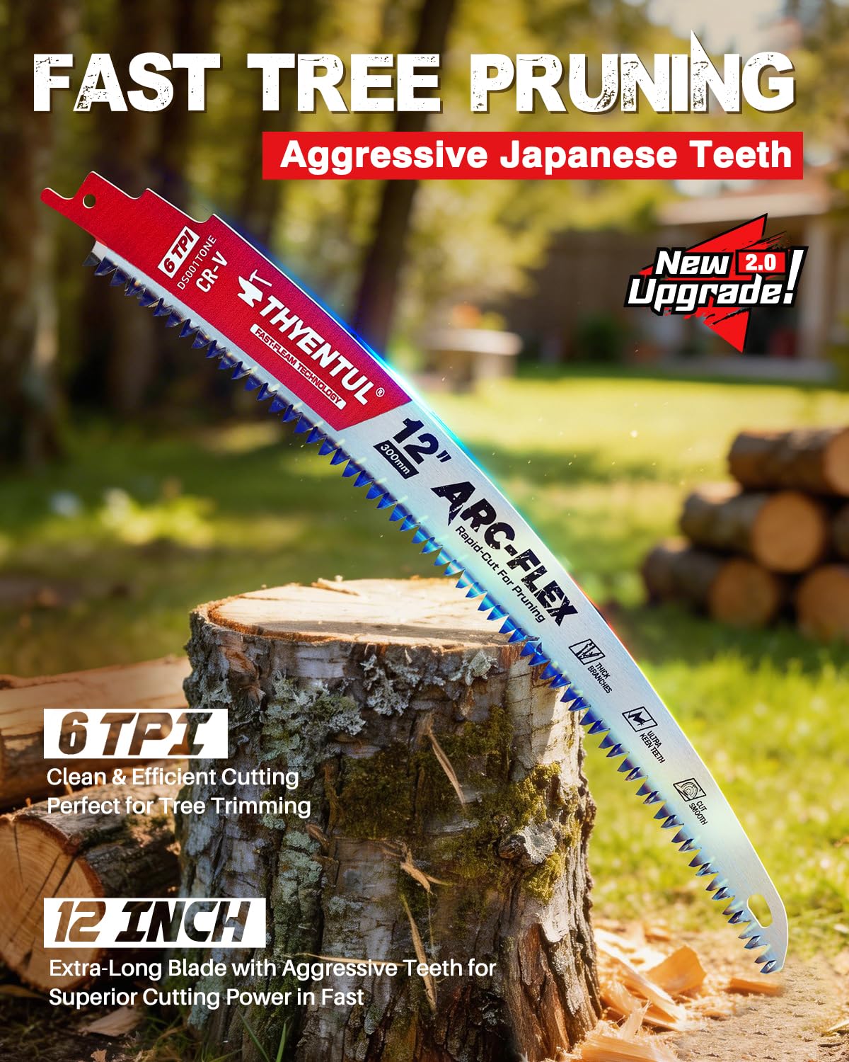 THYENTUL arc-edge design in action, reducing friction for smoother pruning cuts
