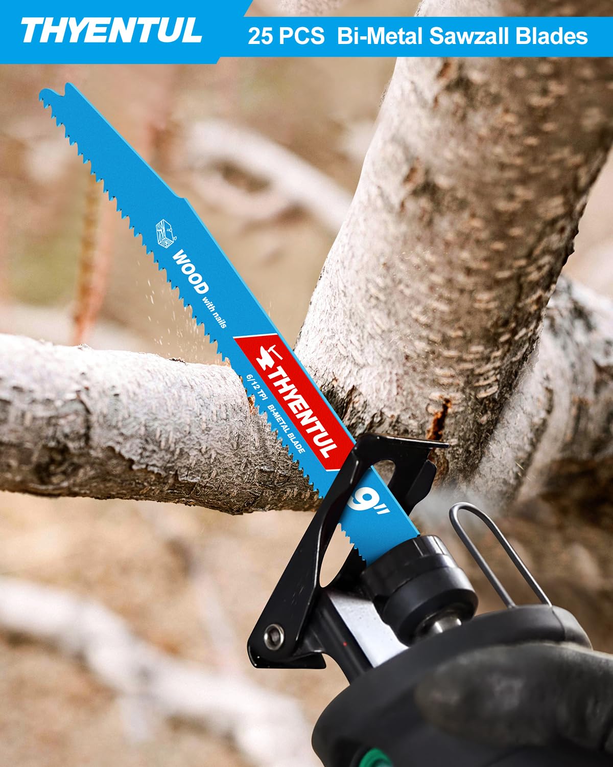 THYENTUL storage box keeps blades organized for outdoor work