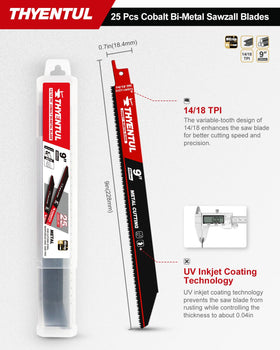THYENTUL M42 cobalt teeth saw blade for tougher metal cuts and longer life.