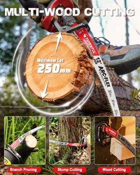 THYENTUL blade in yard pruning use shows fast branch trimming potential