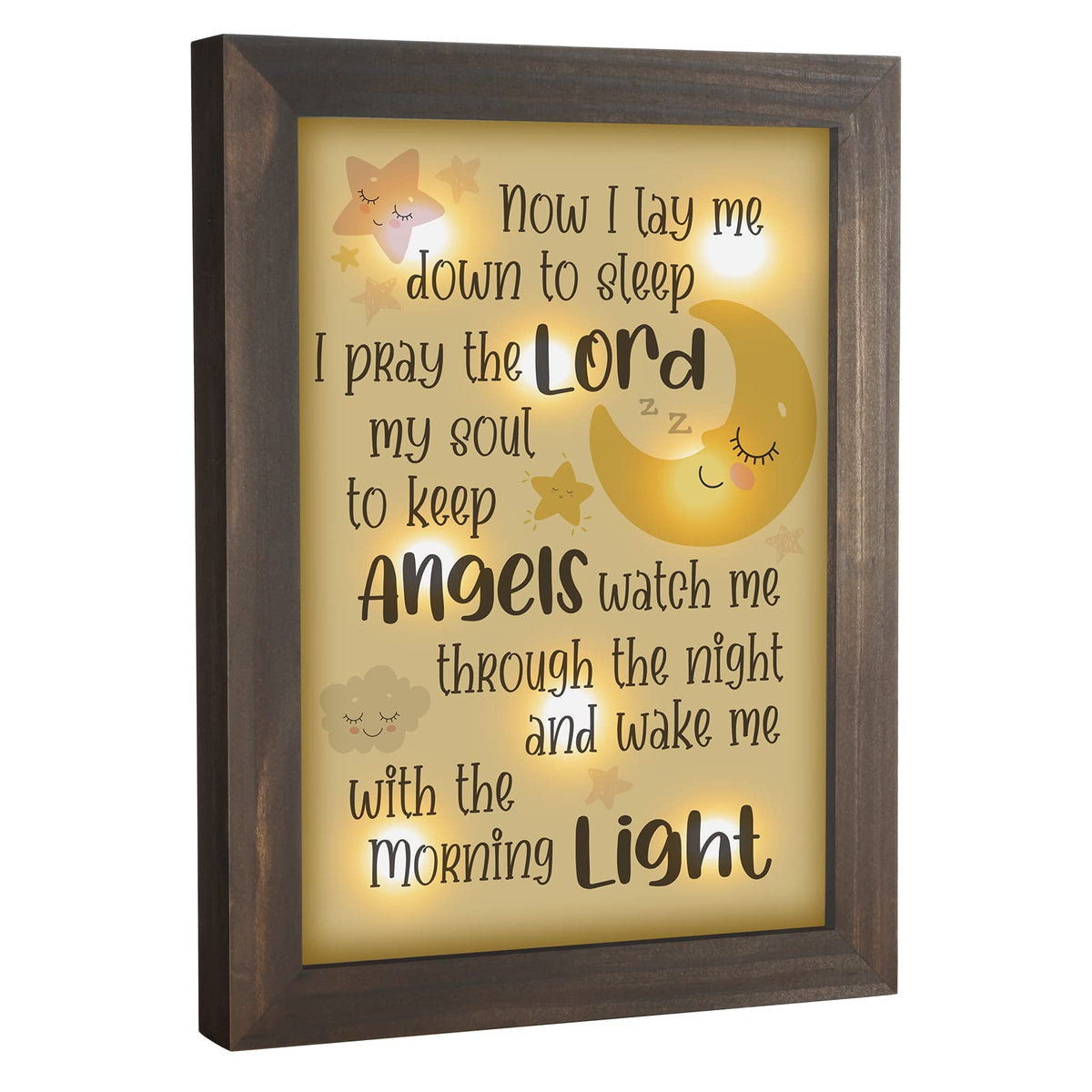 THYGIFTREE baptism gift keepsake frame for babies, ideal nursery decor.