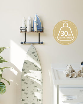 THYGIFTREE paulownia wood shelf provides sturdy warm finish in laundry
