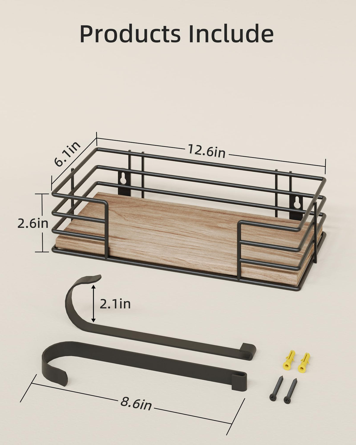 THYGIFTREE shelf and basket detail showing integrated storage for irons and accessories