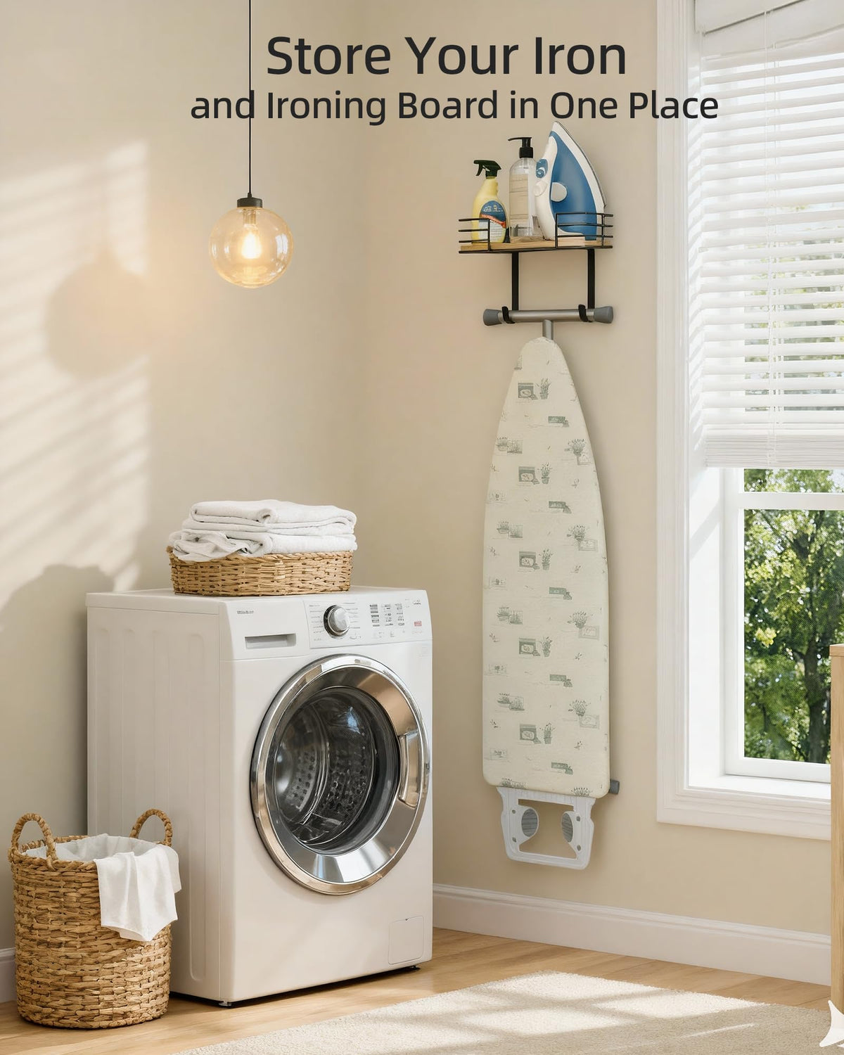 THYGIFTREE versatile wall organizer adapts to laundry rooms and entryways