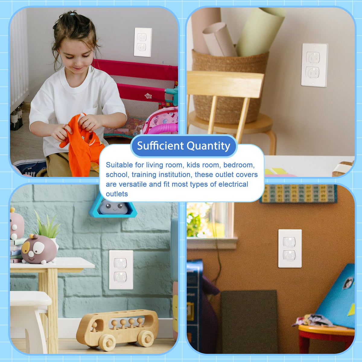 Thyle outlet covers crafted from durable PVC for long-lasting protection.