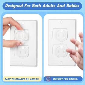 Thyle 200-pack outlet covers provide versatile protection for kitchen, living room, and bedroom.