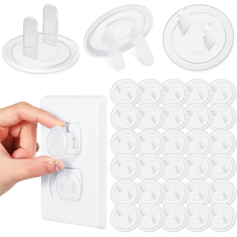 Thyle outlet covers bulk pack fits standard sockets, helping keep children safe at home.