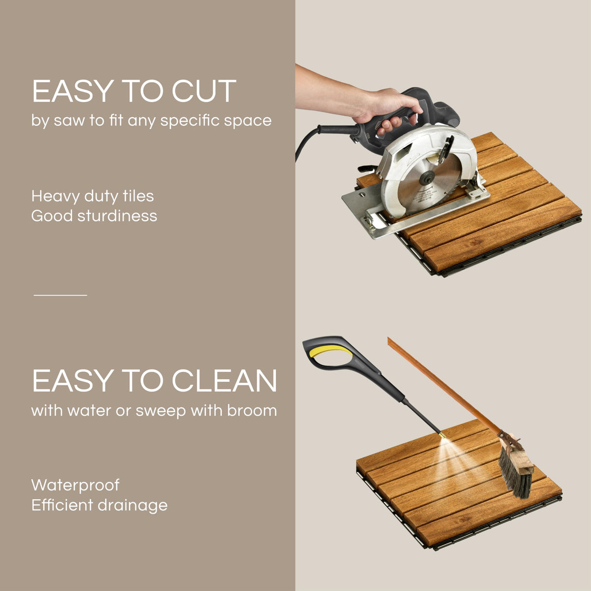 THYOI deck tiles weatherproof design for all seasons