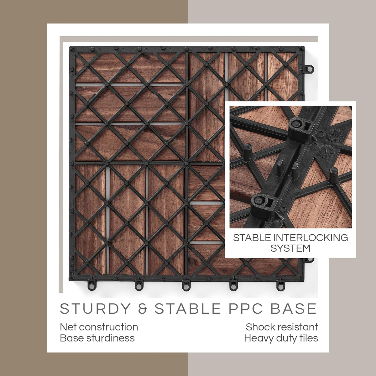 THYOI grooved surface enhances friction for safer outdoor use.