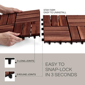 THYOI outdoor deck tiles install easily without heavy tools for quick layouts.