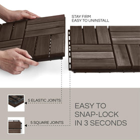 THYOI premium deck tiles non-slip-surface – safe, high-traction surface in rain.