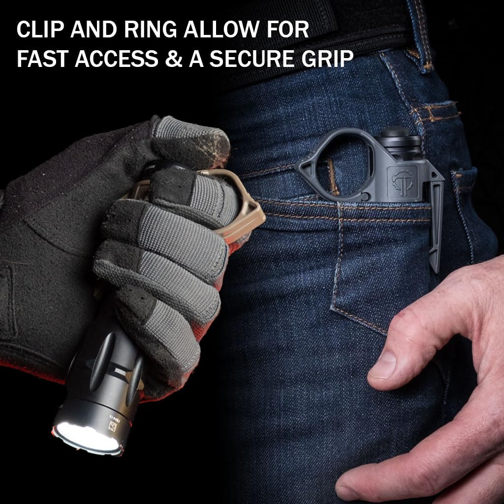 Thyrm SwitchBack Large 2.0 ring installs securely between tailcap and body.