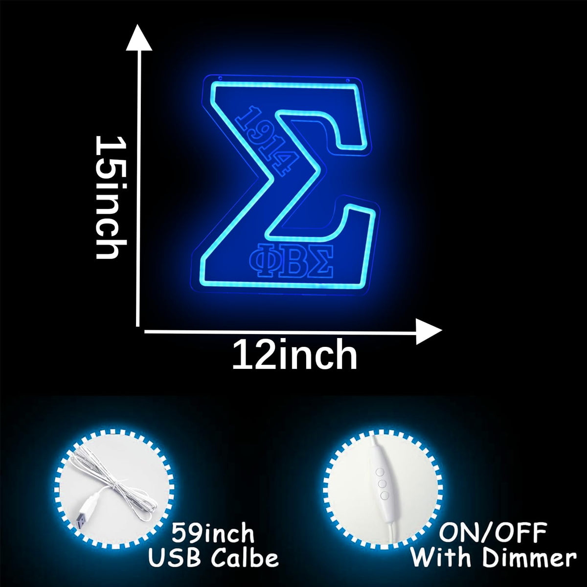 Tiabuy acrylic board neon sign for sturdy display.