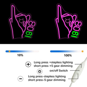 Tiabuy Aka Sorority Neon Sign USB powered for easy setup.