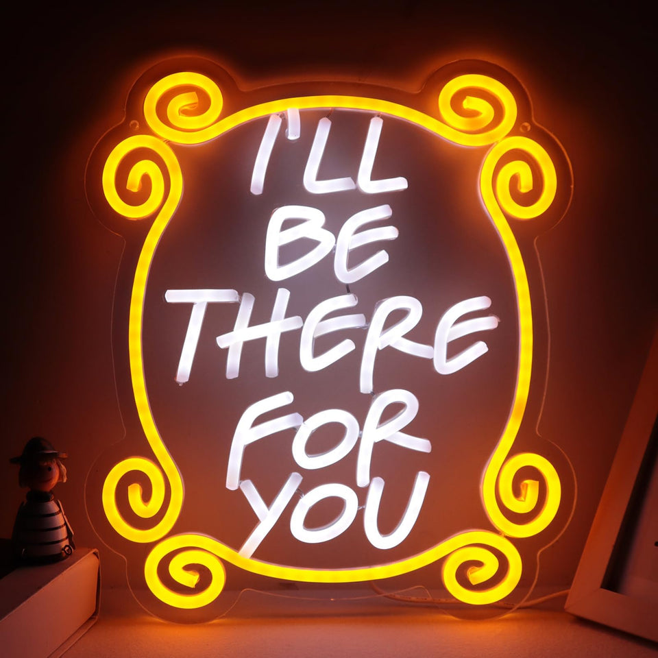 Tiabuy Friends neon sign I’ll Be There For You for bold wall decor and ambient lighting