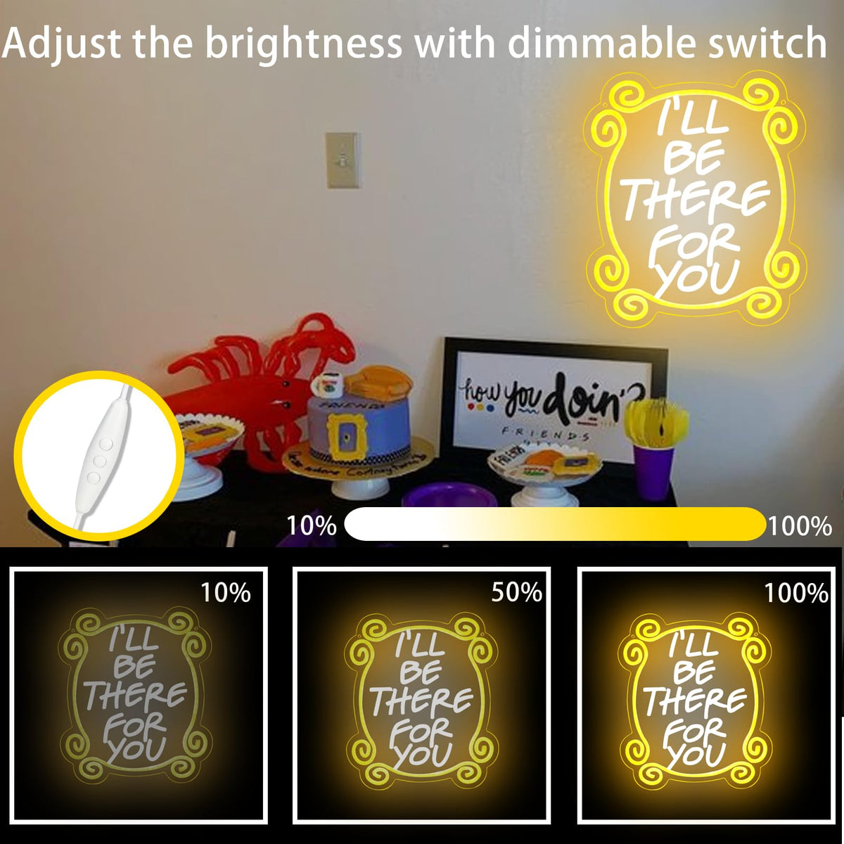 Tiabuy neon sign arrives with hanging kit for easy installation