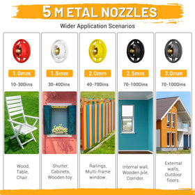 Tiagowell three spray patterns enable efficient coverage on furniture and walls