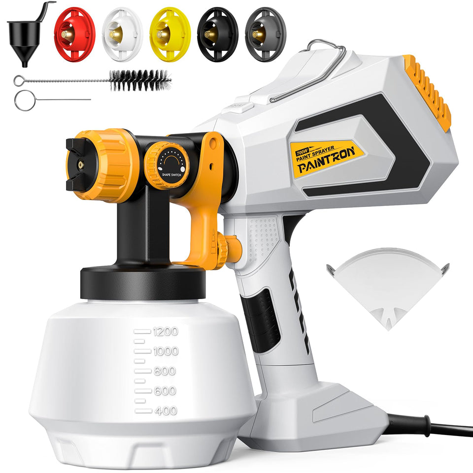 Tiagowell 700W paint sprayer full kit ready for DIY furniture and cabinet projects