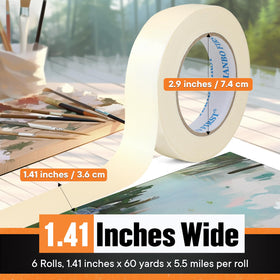 TIANBO FIRST masking tape 60 yards per roll for long coverage and easy removal