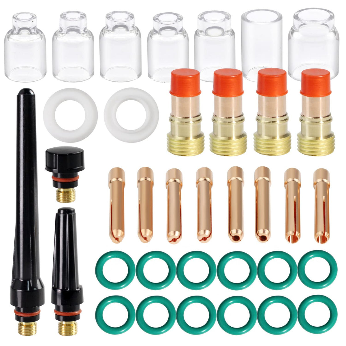Tianlylin glass cup kit for TIG welding with WP-17/18/26 for precise shielding