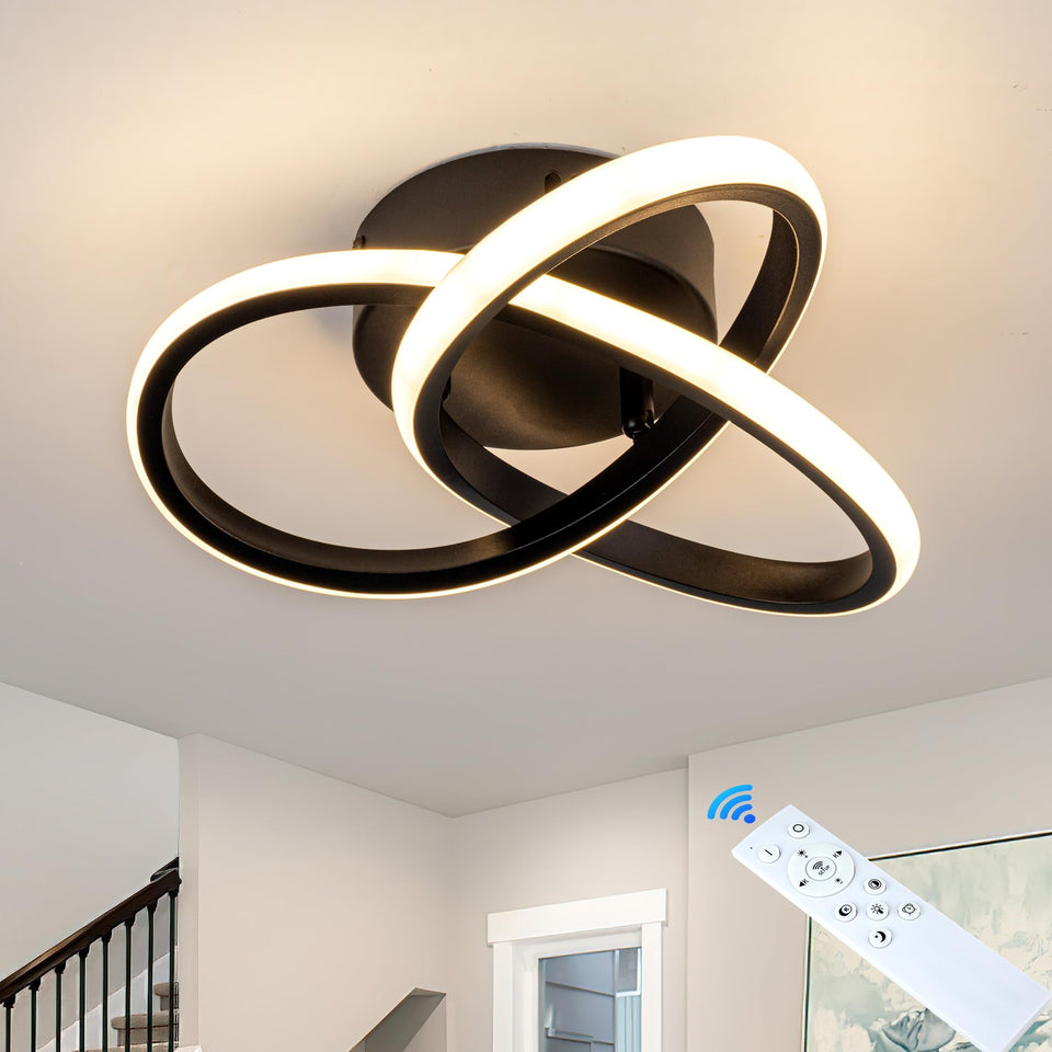 TIAZFCA 10-inch ceiling light with remote for easy brightness control in any room