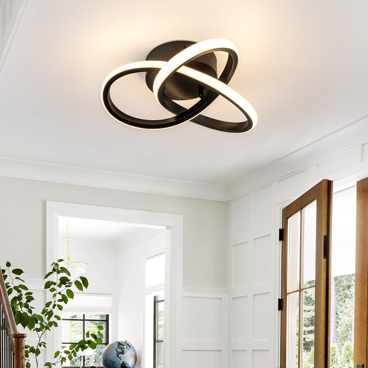 TIAZFCA dimmable ceiling light showing warm to cool color temperature 3000K-6000K