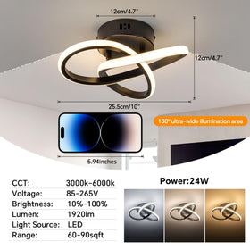 TIAZFCA nightlight mode delivers gentle glow for late-night lighting