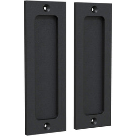Tibres six-inch finger flush pulls for pocket doors with smooth recessed grip.