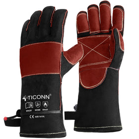 TICONN 16-inch welding gloves with heat resistance for welding tasks.