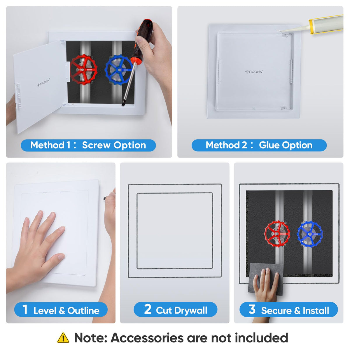 TICONN surface-ready panel accepts paint or wallpaper for seamless decor