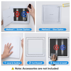 TICONN surface-ready panel accepts paint or wallpaper for seamless decor