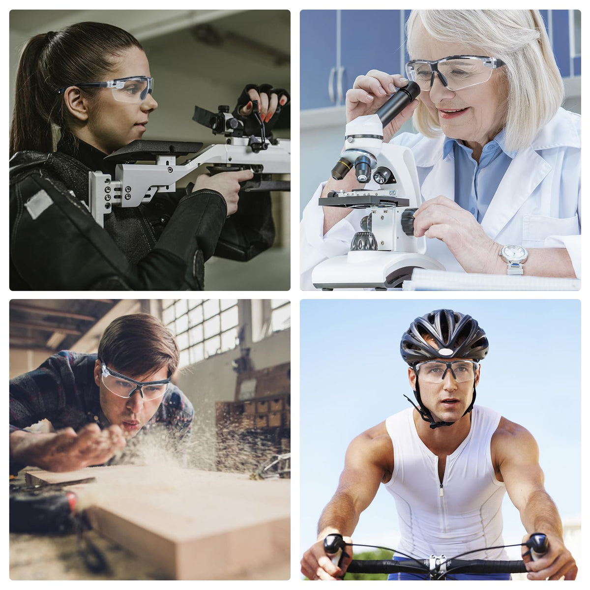 TICONN lightweight polycarbonate frame balances protection and comfort.