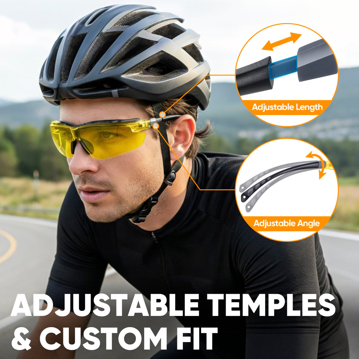 TICONN anti-fog safety glasses clear lenses for precise indoor work