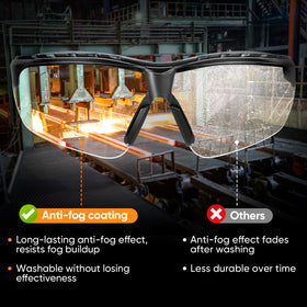 TICONN lenses feature scratch-resistant coating for long-lasting clarity.