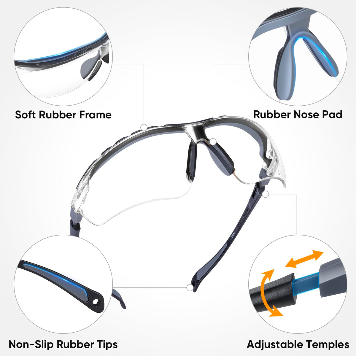 TICONN protective eyewear offers UV protection against harmful rays.