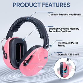 TICONN ear protection with ABS shell and reinforced frame for durability.
