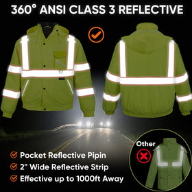 TICONN foldable hood stows behind the collar for a clean look.