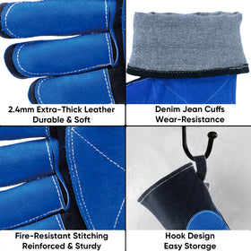 TICONN forearm-protection extended sleeve guarding forearms from sparks
