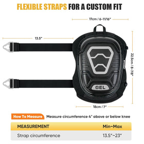 TICONN Gel Knee Pads breathable mesh keeps knees cool.