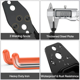 TICONN heavy-duty garage hooks medium U5 for tools and garden gear.