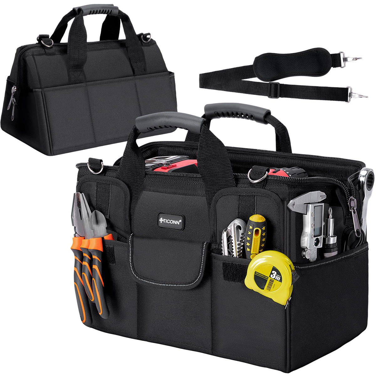 TICONN heavy duty tool bag with rugged design for tough jobs