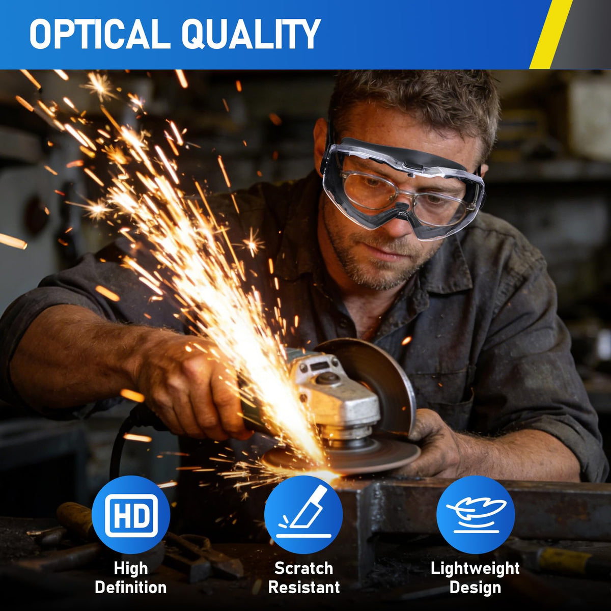 TICONN lab-industrial-construction use ready goggles for varied tasks