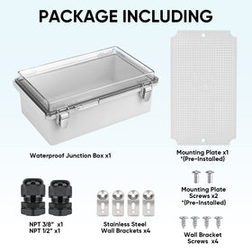 TICONN 10.2 by 6.3 by 3.9 inch enclosure demonstrates compact outdoor protection